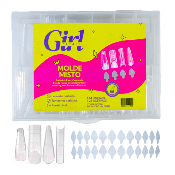 Molde F1 4 Modelos Profissionais Girl Fatale Reutilizável 144un