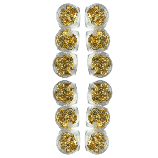 Decoração Folha de Ouro 12uni