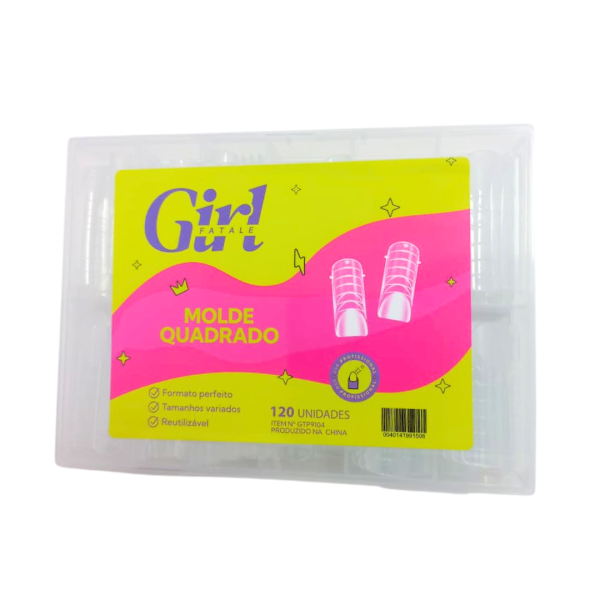 Molde Quadrado Girl Fatale Reutilizável 120un