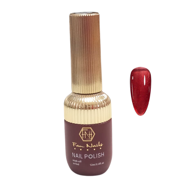 Esmalte em Gel Vermelho Translucido 031 Fan Nails 12ml
