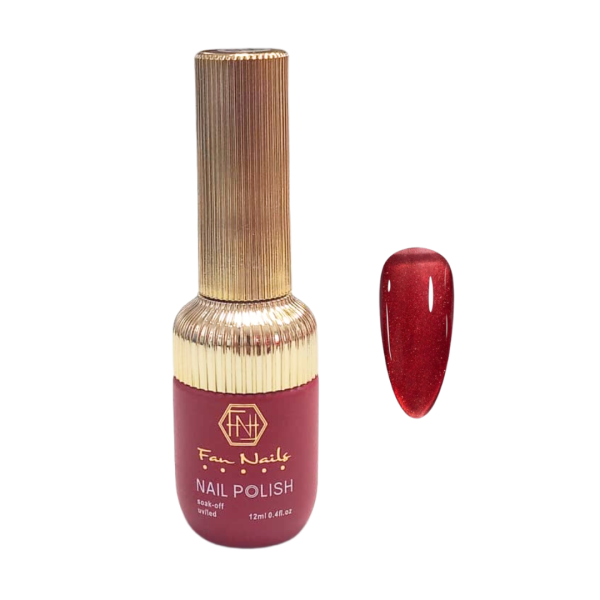 Esmalte em Gel Vermelho Translucido 030 Fan Nails 12ml