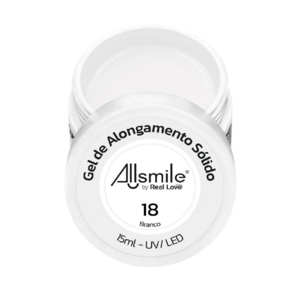 Gel De Alongamento Sólido Allsmile by Real Love N18